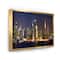 Designart - New York Skyline at Night - Cityscape Photo Framed Canvas Print